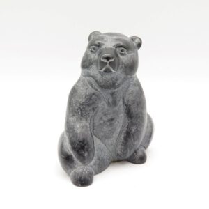 soapstone carving of a sitting bear