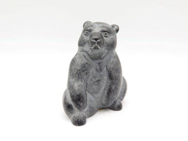 soapstone carving of a sitting bear