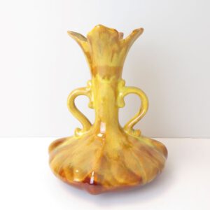 vase with a wide base and two handles