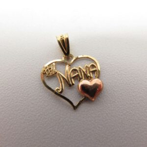 gold heart shaped pendant #1 nana