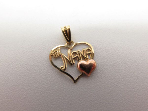 gold heart shaped pendant #1 nana