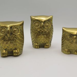 brass owl figurines