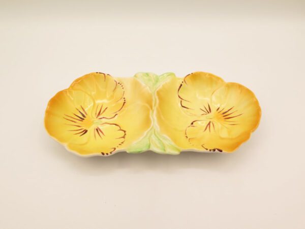 ceramic pansy dish