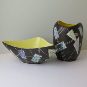 ceramic bowl and vase