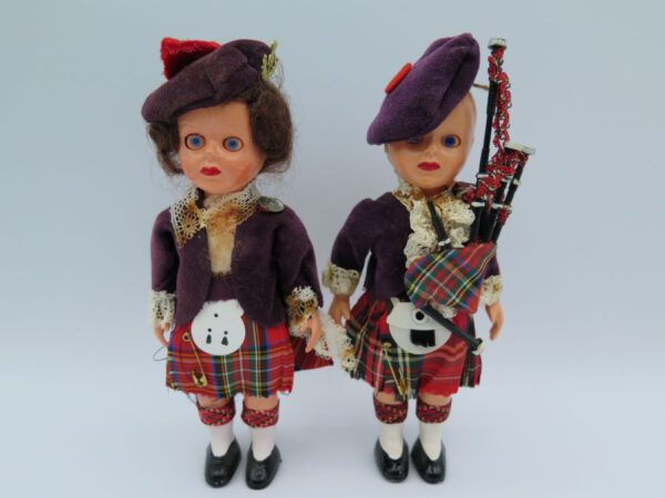 pair of scottish dolls
